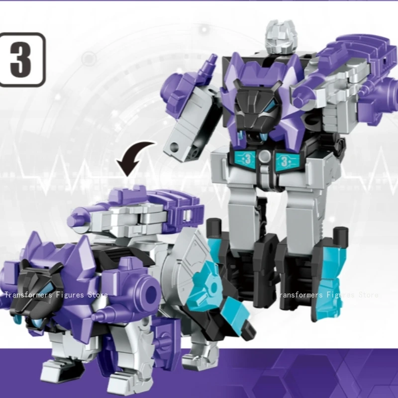 Zupełnie nowy robot transformujący się pięć w jednym Dark Demon Toys Predaking ‌   Figurka Akcji Filmowa Kreskówka Anime Ruchoma Model Prezent