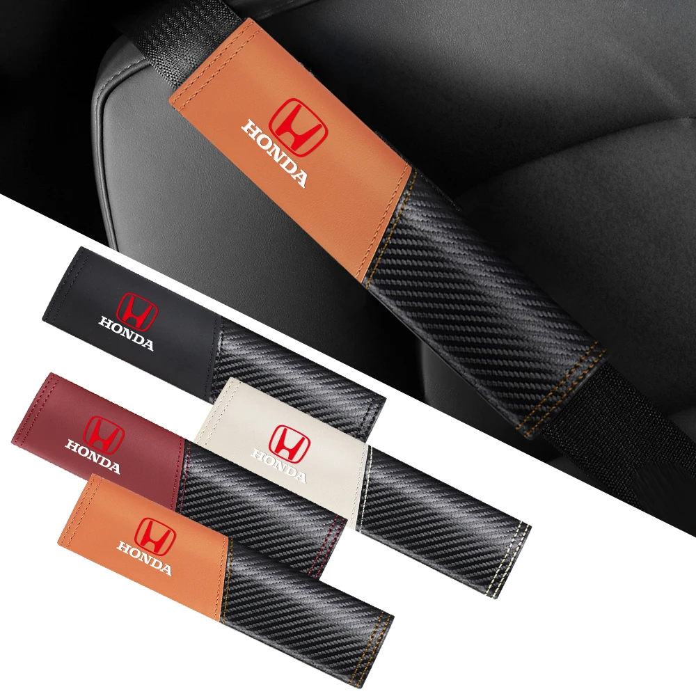 

Автомобильный ремень безопасности, защитные накладки на плечи, дышащая защита для Honda Civic 10th 11th Gen Hrv Jazz Accord Crv Mugen