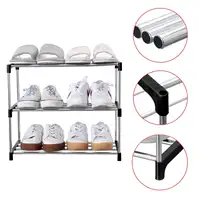 3F Shoe Rack Multi Layered Space Saving Freely Combined Modernity Minimalism Shoe Rack Dormitory Door Entryway Home Supplies 3