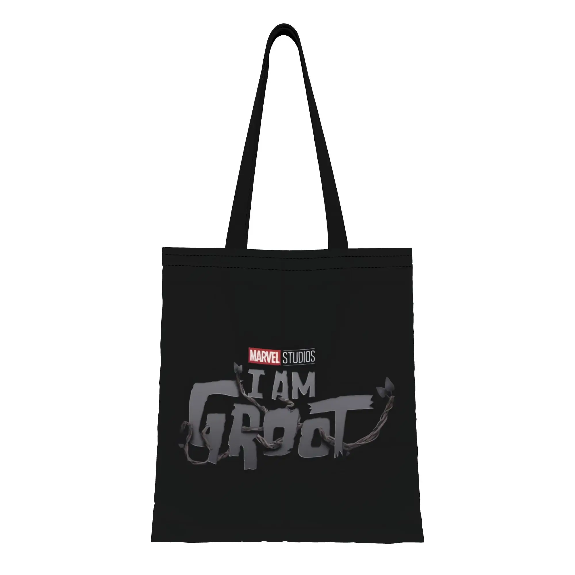

I Am Groot Marvel Canvas Tote Bag Perfect for Grocery Women's Top-Handle Bags
