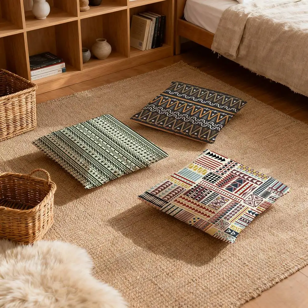 

Geometric Ethnic Pattern Pillow Case Multi sized car cushions, luxurious home sofas, decorative pillowcases