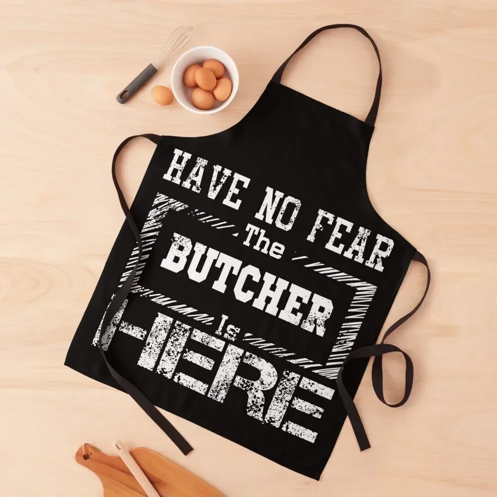 

Have No Fear the Butcher Is Here Apron Manicurists custom women's kitchen Apron