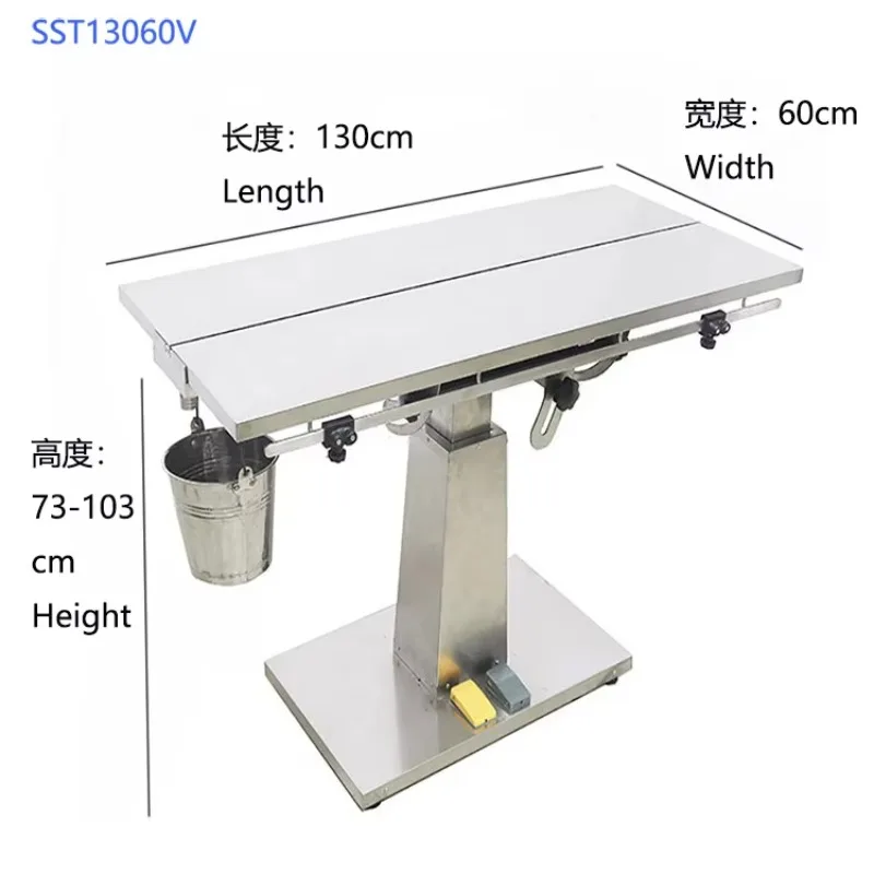 Electric Single Column V-top Veterinary Surgery Table with Weighing System Adjustable Angle V Top Veterinary Operating Table