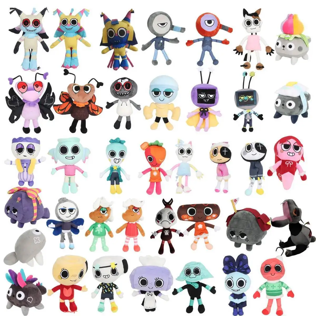 댄디의 세계 플러시 Goob 조약돌 Dandys 세계 플러시 공포 게임 부드러운 인형 귀여운 베개 인형 장난감 어린이 선물 용품