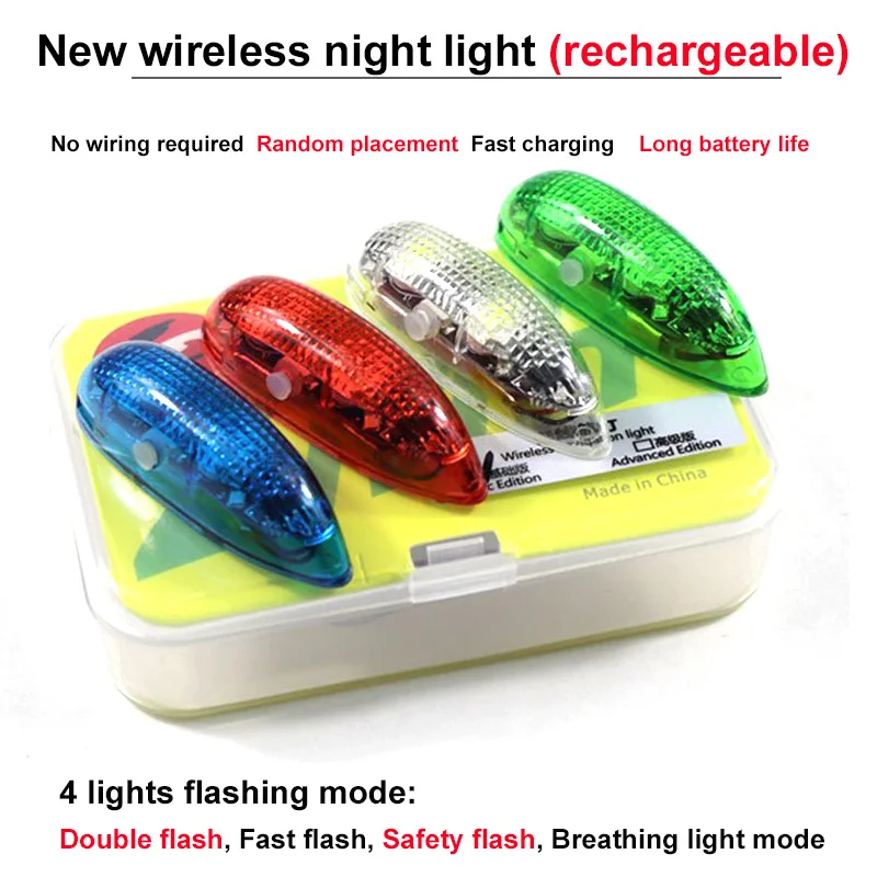 ZMR Wireless Navigation Light 4 modes LED lights 1S Rechargeable  for RC Airplane Hobby Plane Drone Car Boat Toy Part