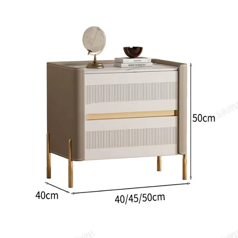 Aesthetic Luxury Nightstand Modern Display Nordic Storage Vintage Nightstand Trendy Table De Chevet Bedroom Furniture