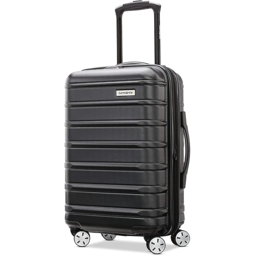 

Samsonite Omni 2 Hardside Expandable Luggage with Spinner Wheels, Midnight Black, Carry-On 19-Inch