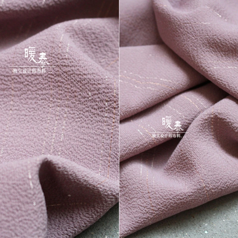 Chiffon Bubble Fabric for DIY Sewing Half Length Skirt Skin Friendly Breathable Dress Fashion Clothing Design Fabrics Cloth