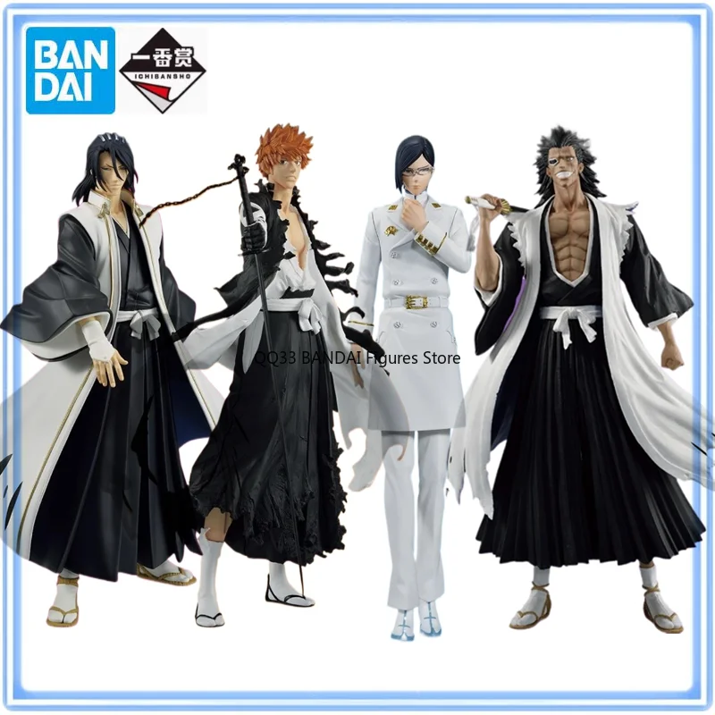 

BANDAI Ichiban Kuji BLEACH OP.1 Byakuya Kuchiki Kenpachi Zaraki Ichigo Kurosaki Uryuu Ishida Action Figure Ornaments Model