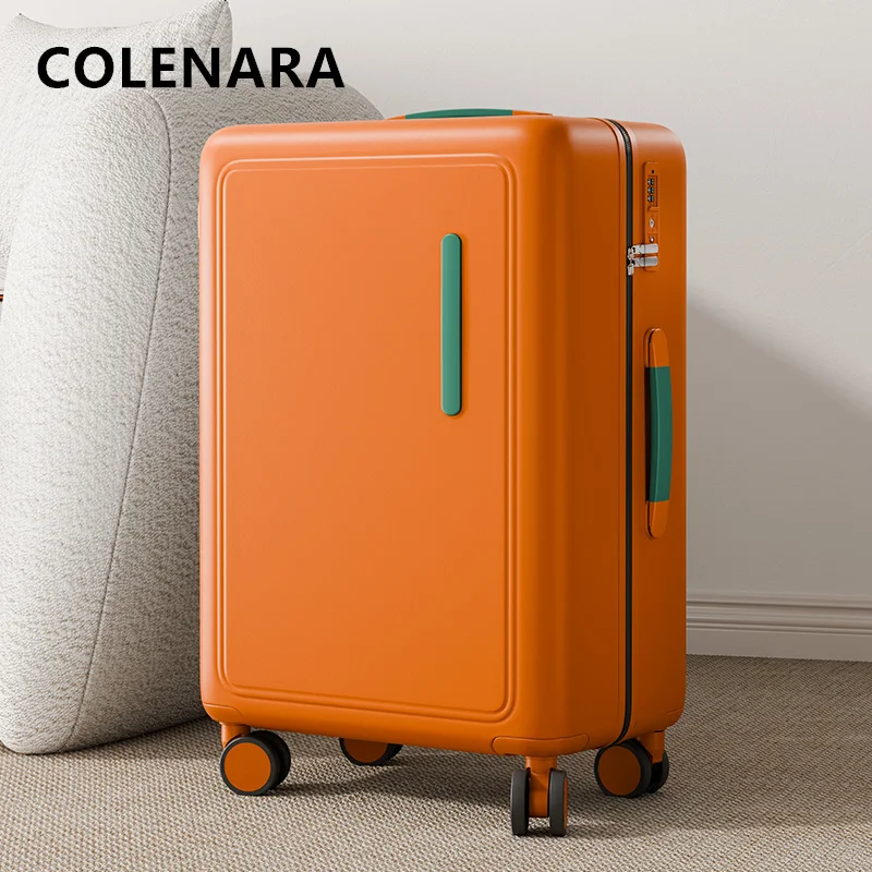 COLENARA 20 "24 pollici valigia da cabina da donna PC Boarding Box da uomo con ricarica USB Trolley da viaggio universale con ruote