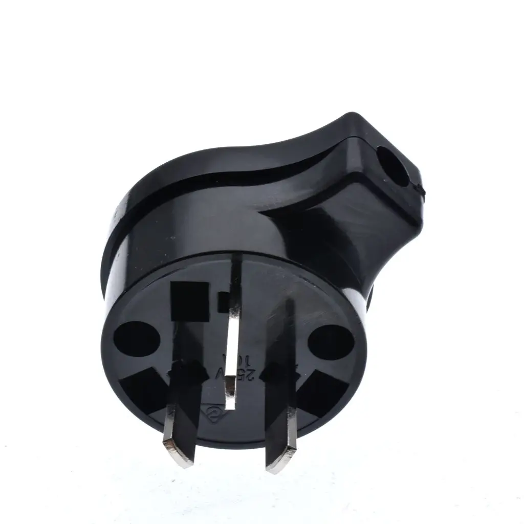 Rewirable AU NZ Australian CN Chinese 10A AC Electrical Power Plug 3pin Wire Socket Outlet Adaptor Extension Cord Cable