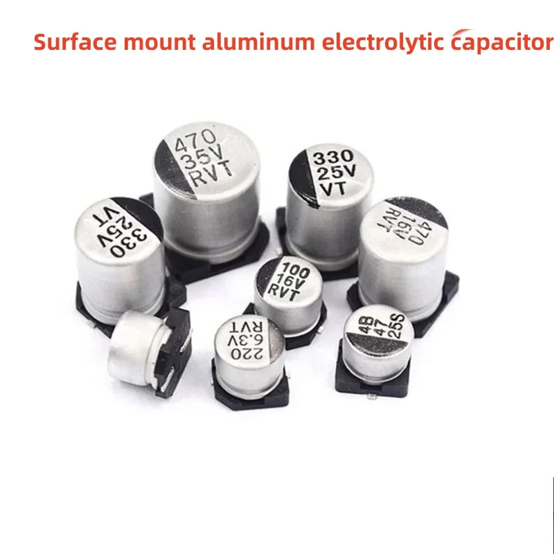 

20PCS SMD Aluminum Electrolytic Capacitors 0.22UF 1UF 2.2UF 3.3UF 4.7UF 10UF 22UF 33UF 47UF 68UF 100UF 6.3V 10V 16V 25V 35V 50V
