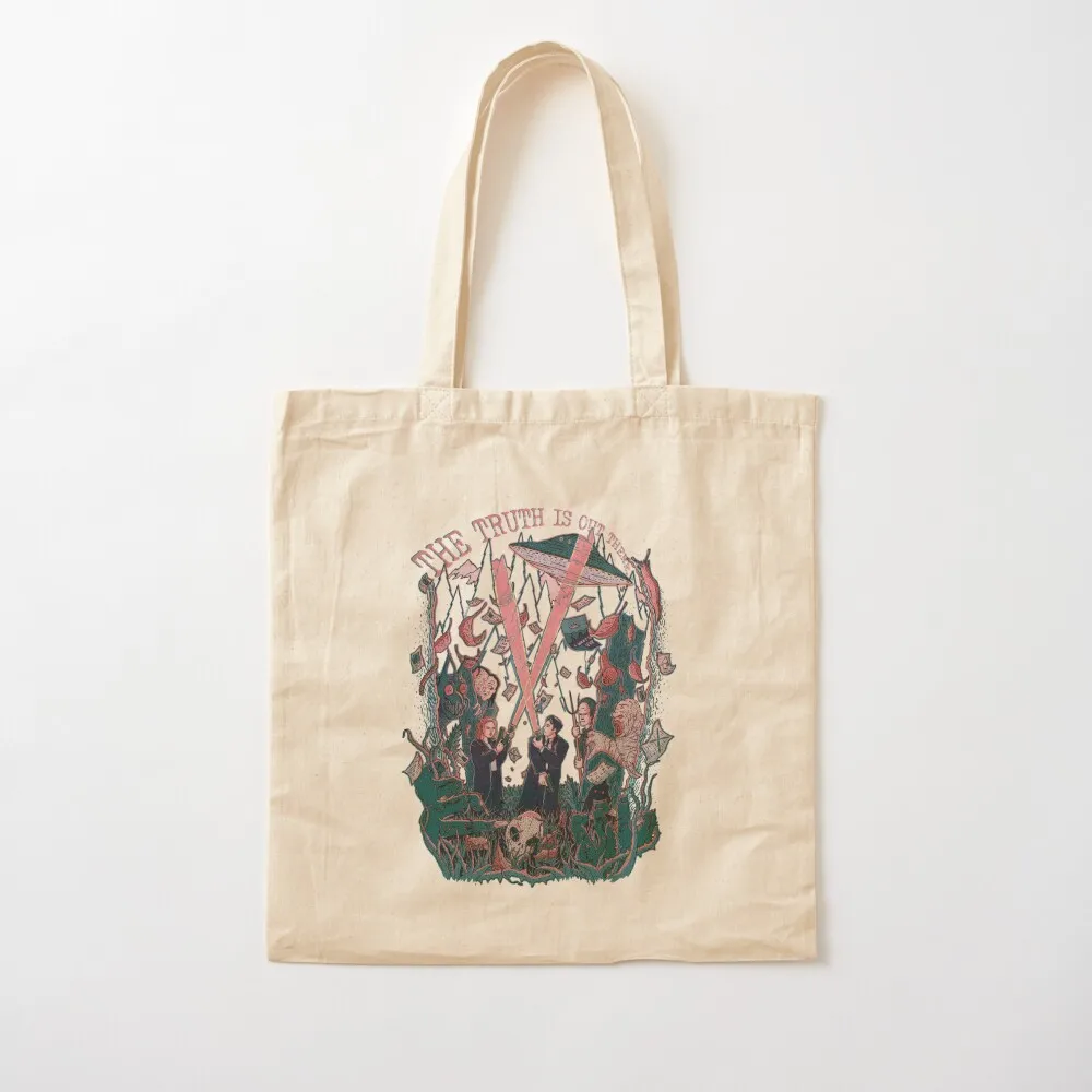 Out There Ode to The X Files Tote Bag eco pack free delivery bags Canvas bag