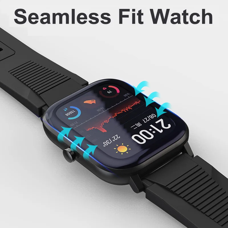 Tempered Soft Glass For Amazfit GTS 3 2 2e Mini Screen Protector Fiberglass ultra-thin Full Protective TPU flim Accessories