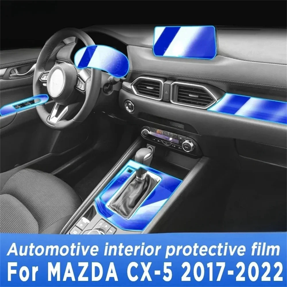 TPU Anti-Scratch-Auto Innen tür Mittel konsole Medien Armaturen brett Navigations schutz Film Zubehör für Mazda CX-5 2016-2018