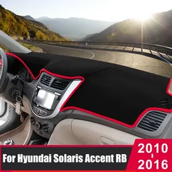 For Hyundai Accent Solaris Verna RB i25 2010-2012 2013 2014 2015 2016 Car Dashboard Cover Mat Sun Shade Pad Avoid Light Carpets