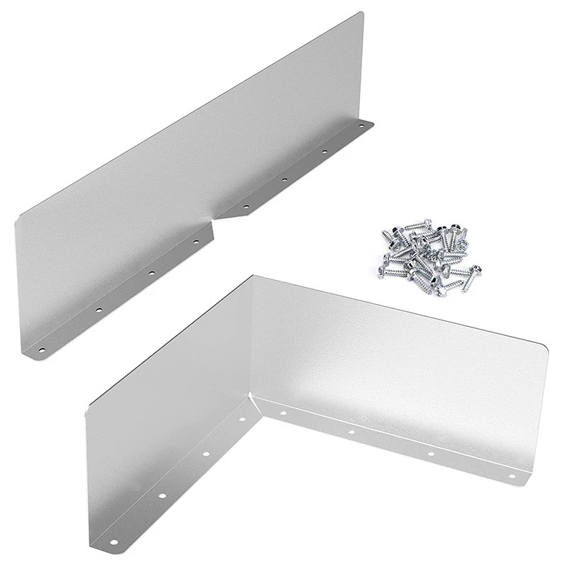 4 Pack Gutter Splash Guards Silver Gutter Splash Guards For House Roof Corner Diverter Roof Rain Diverter