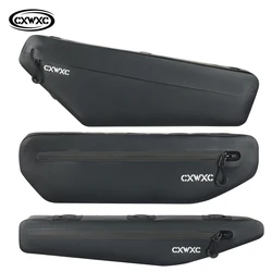 CXWXC Waterproof Cycling Tube Bags 1.8L/3L/4L MTB Road Bike Triangle Bag Cycling Frame Front Bags Repair Tools Pannier Bag