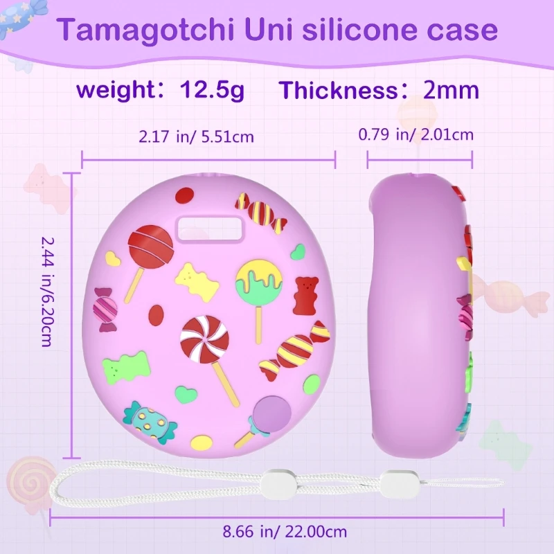 B2EB Virtual Pet Machine Protective Cover Silicone Protector Case for Tamagotchi Uni