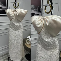 Customized Fashion Beading Sequined Straight Spaghetti Strap Long Dresses Homecoming  Sparkle Chinese Style Exquisite