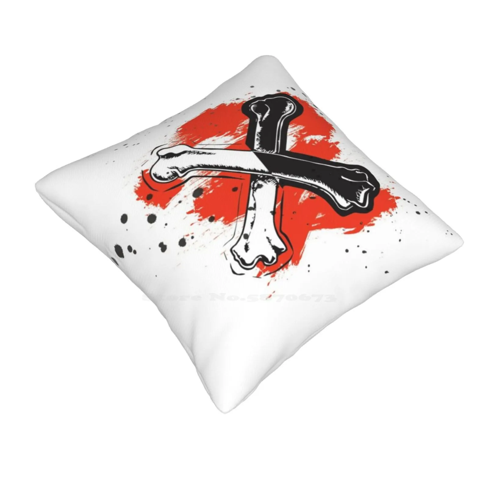 Carlos De Vil Icon Soft Comfortable Pillowcase Descendants Carlos De Vil Grunge Red Black White 101 Dalmatians