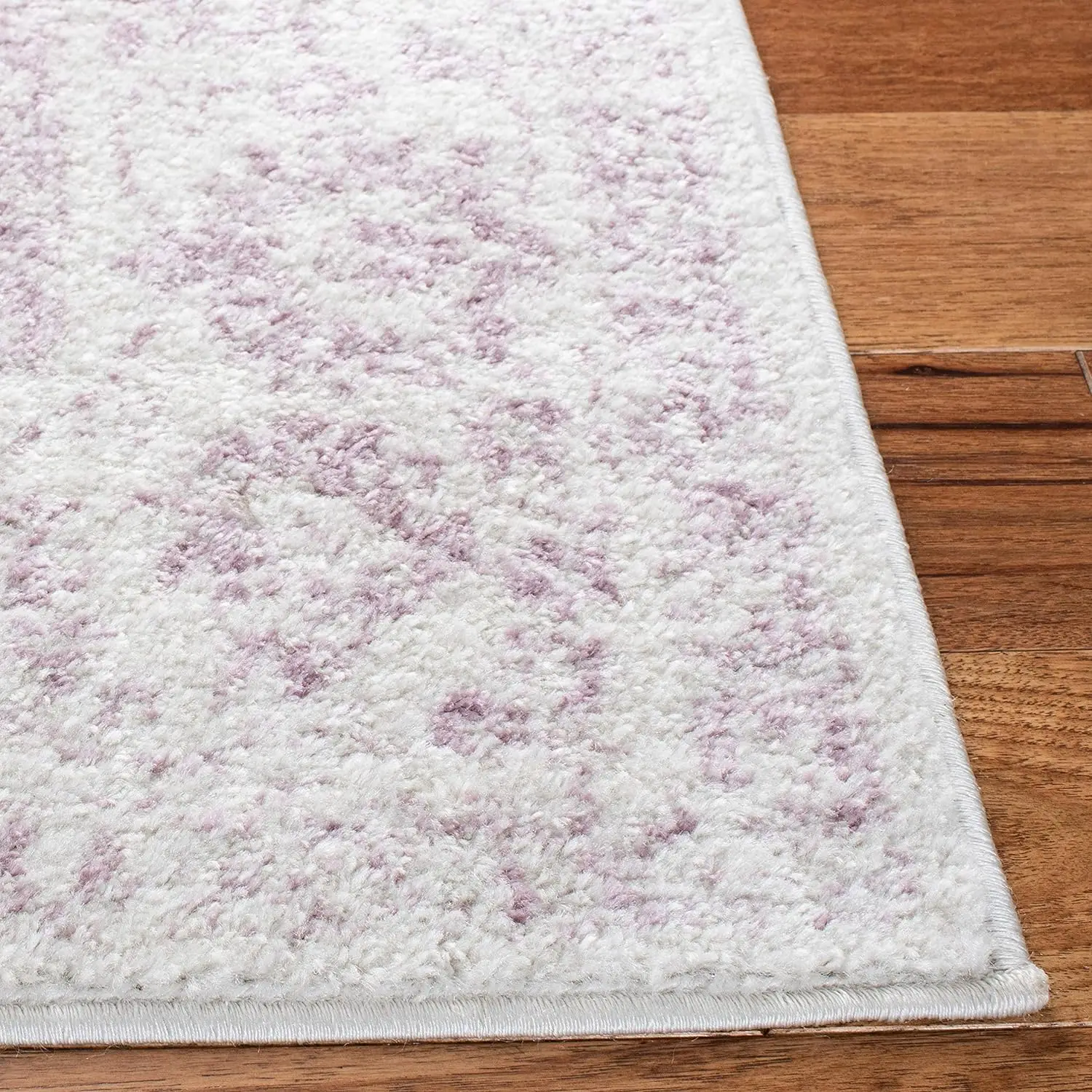 

Adirondack Collection Area Rug - 10' x 14', Ivory & Lavender, Oriental Distressed Design, Non-Shedding & Easy Care