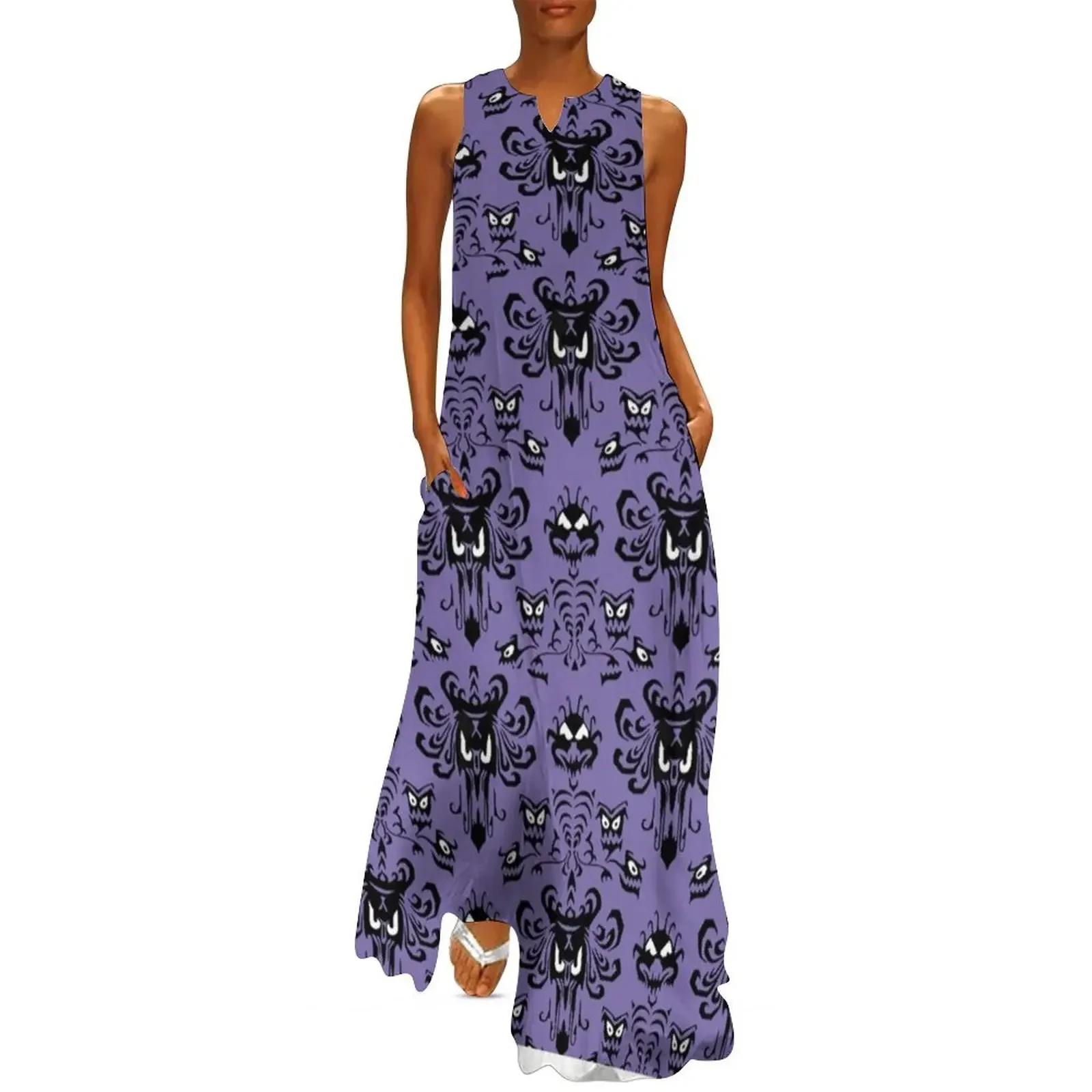 

Purple Haunted Mansion Wallpaper Long Dress luxury dress fairy dress Womens dresses ceremony dresses
