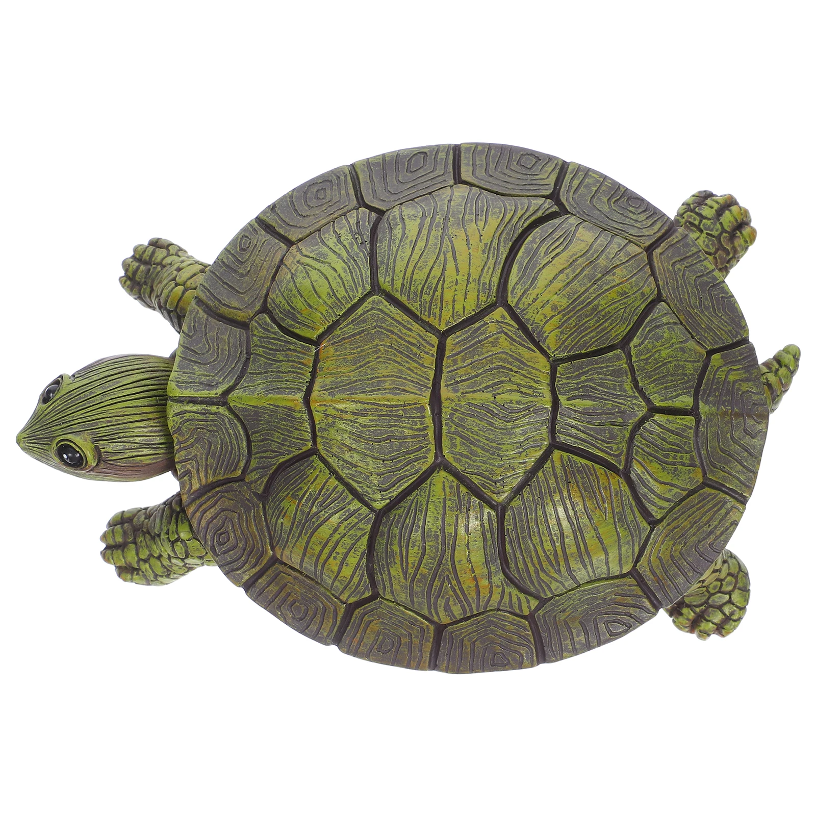 

Turtle Shape Hider Box Outdoor Weather Resistant Fake Rock Storage Security Safe Brown Resin Hidden Key Holder For Outside