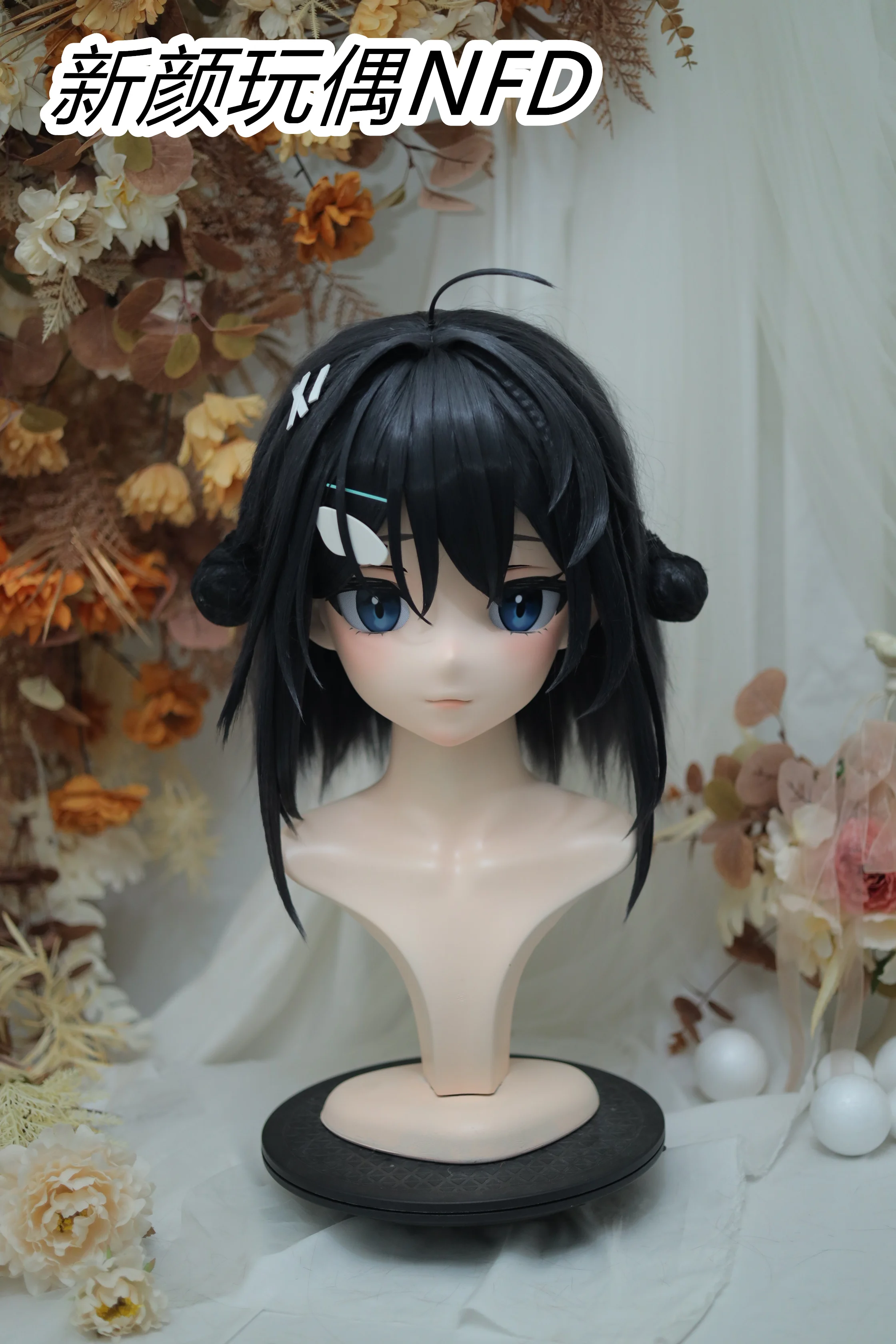 

(NFD-1913) Customize Character Female/Girl Resin Kig Full Head With Lock Anime Cosplay Japanese Animego Kigurumi Mask