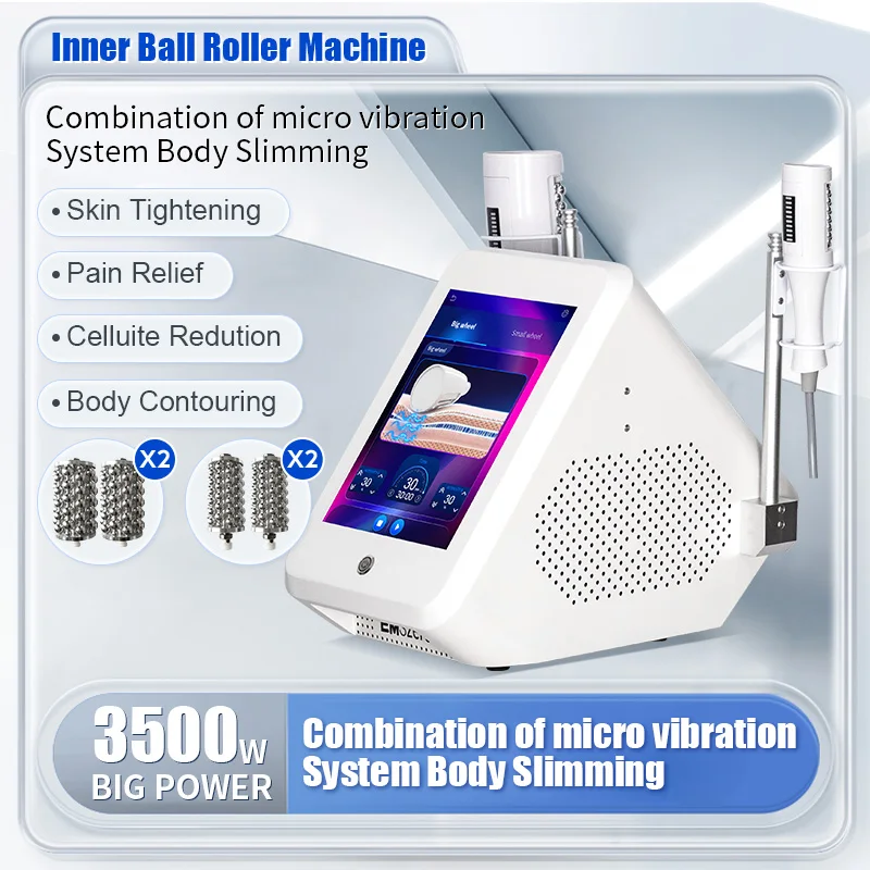 EMSzero 2in1 hi-emt Sculpting Inner Ball Roller Machine Physiotherapy Eliminates Pain Orange Peel Tissue Slimming Machine