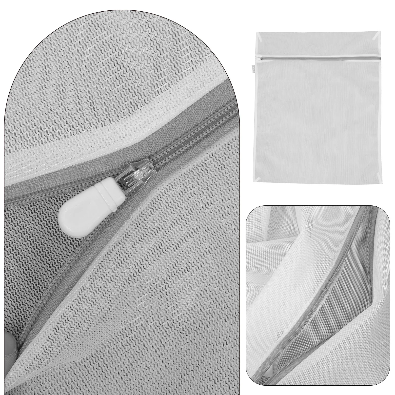 

3Pcs Mesh Laundry Bags Premium Material Bra Underwear Wash Net Bags Clothes Washing Protector Zipper Closure Laundry Bag