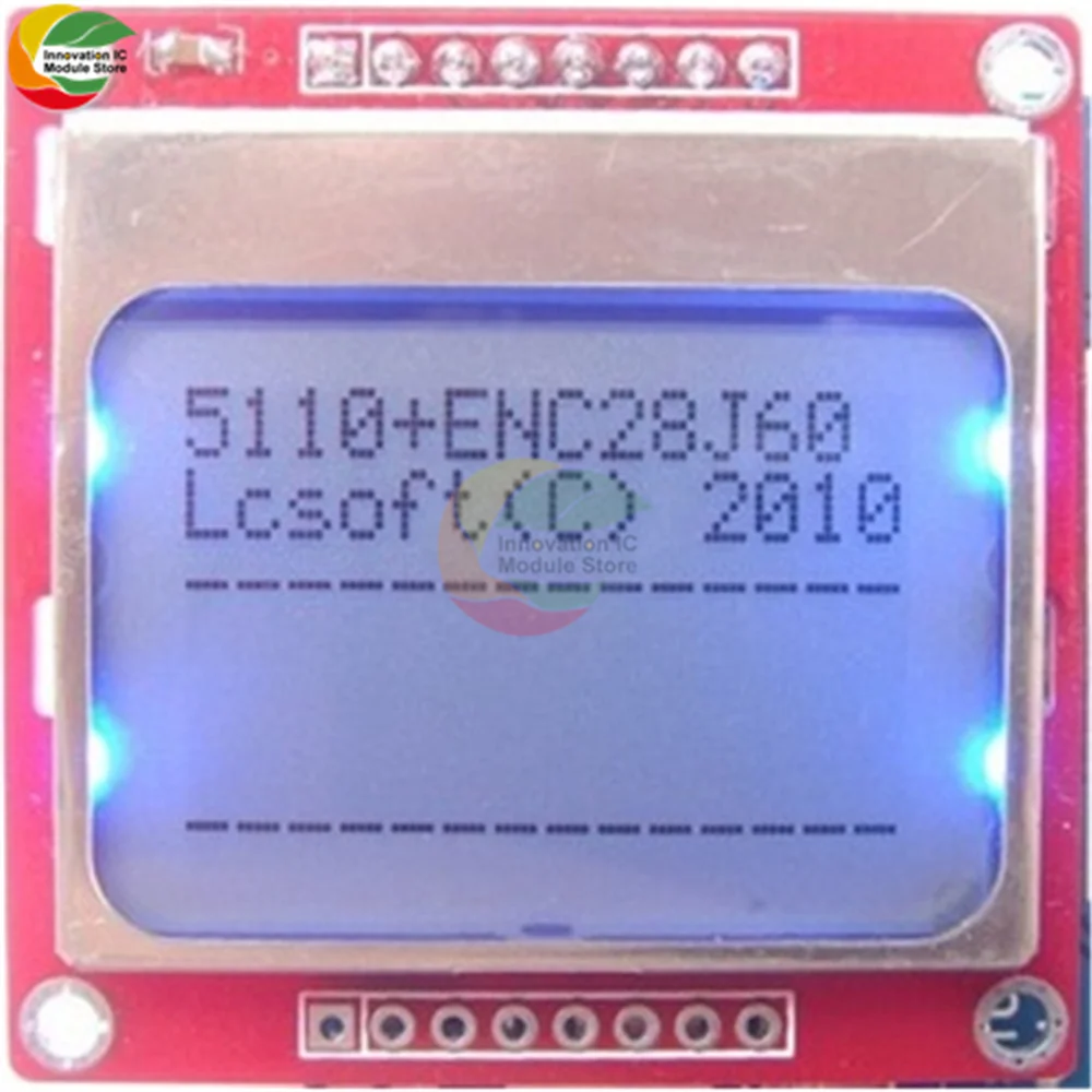 Nokia 5110 LCD Red Screen LCM Module Red PCB Solderless Module Smart Electronics LCD Module Arduino Display Module Nokia 5110