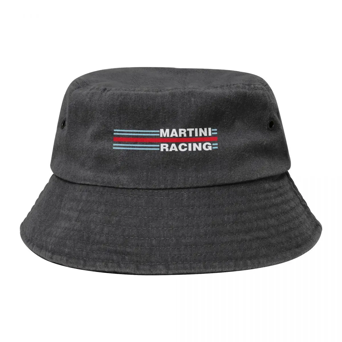 

Martini Racing stripe (backgroundless) Bucket Hat Beach Outing Hat Beach Golf Women Men's