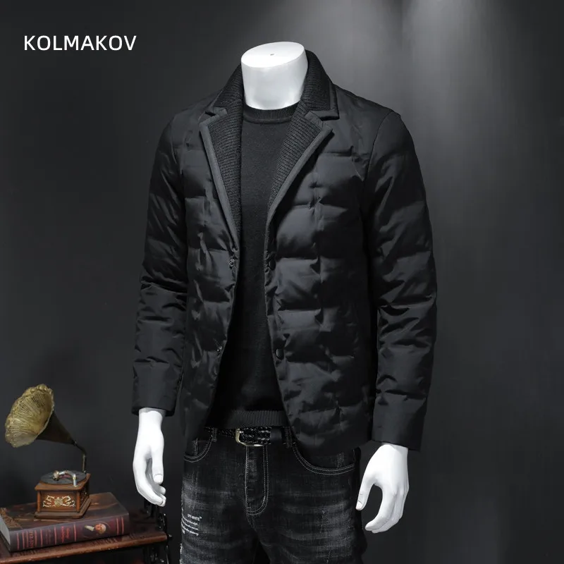 Chaqueta de plumón de pato blanco para hombre, abrigo cálido grueso, alta calidad, 2023, 90%, novedad de invierno, 80%