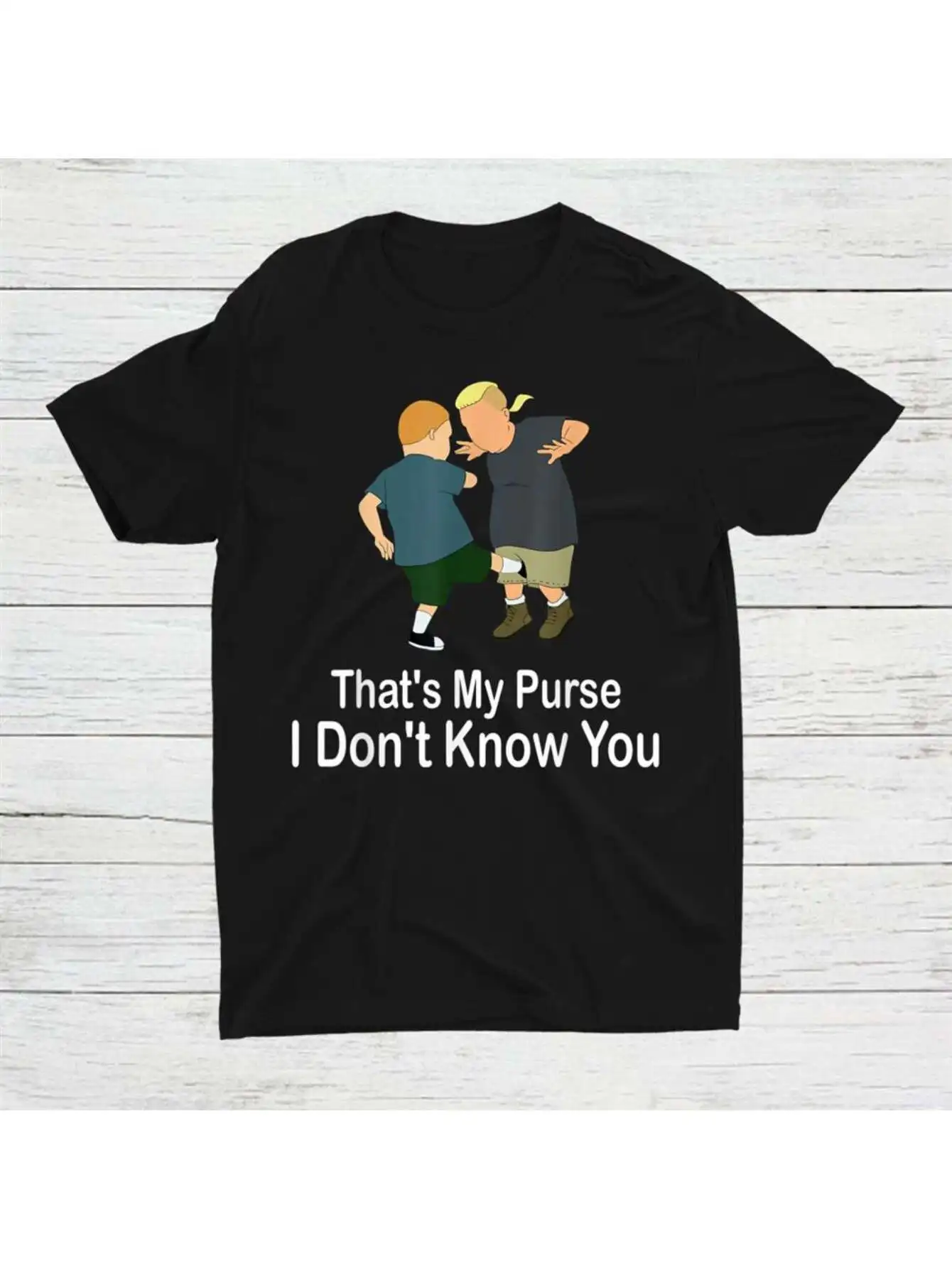 

"Thats My Purse I Dont Know You" T-Shirt - Cartoon Print, Stretchable, Summer Street Style Crewneck