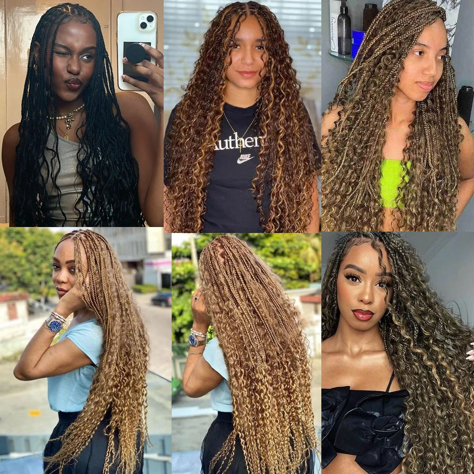 シーエン100%人毛ボヘミアンバルク編み込みヘアディープカーリーヘアバージン生エクステンションノーウェフトバルクヘアバンドル（ボヘミアン編み込み用）