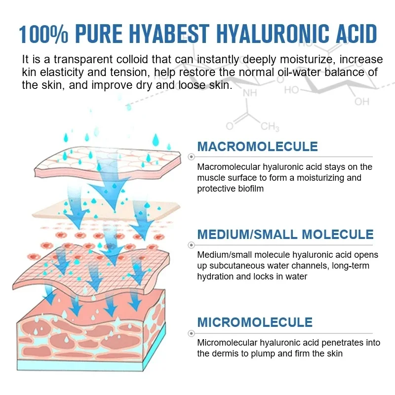 Hydrolyse-Hyaluronsäure-Kapsel, nährt die Haut gründlich, erhellt elastische Sommersprossen, entfernt Schönheit und Gesundheit, gesunde Gelenke