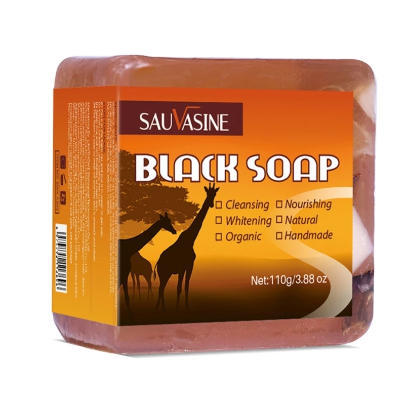 African Black Soap Anti Taches Face Bath Whitening Nourishing Cleansing Dropship