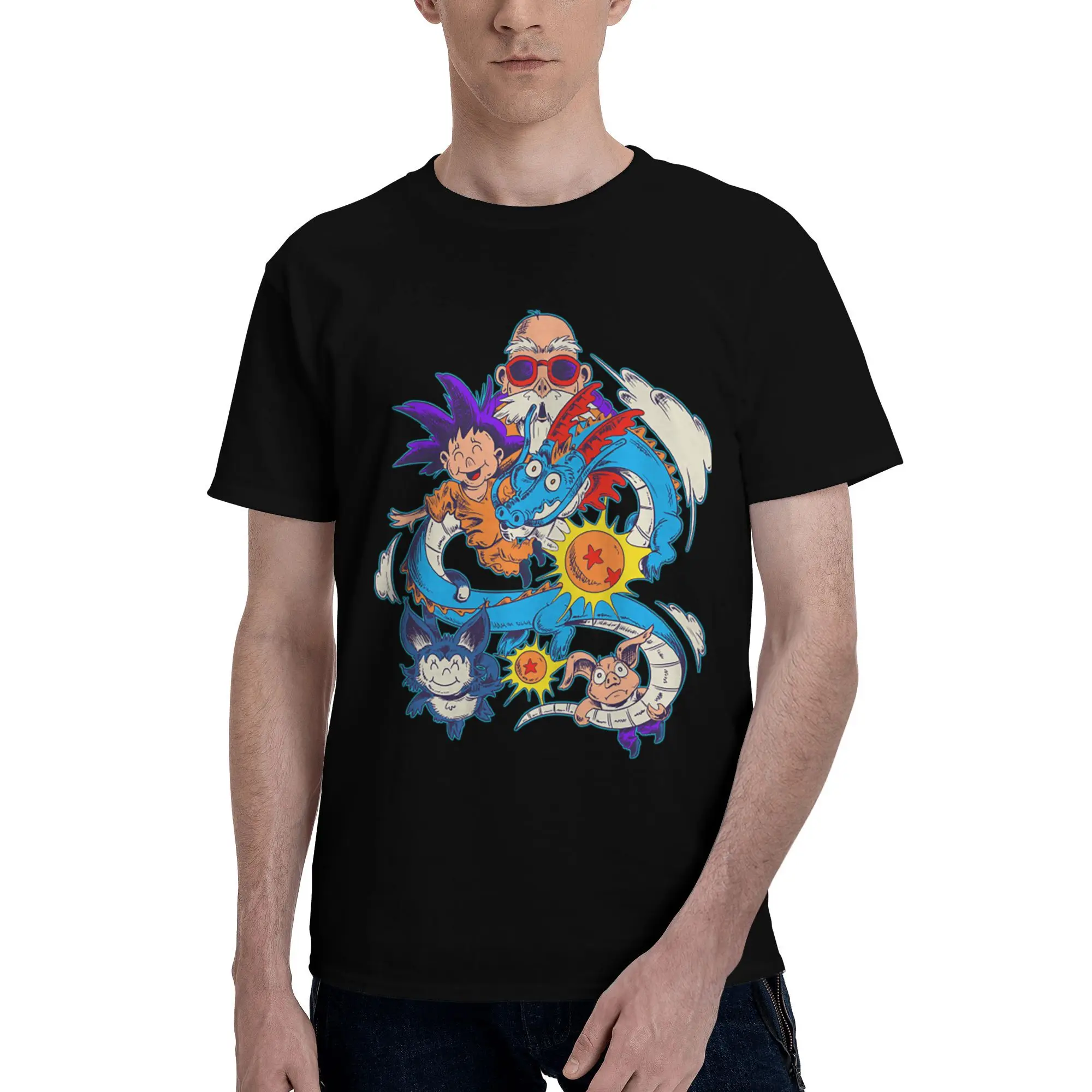 

Custom Handsome Master Roshi T Shirt Men Short Sleeve Cotton T-shirt Casual Tee Fashion Tshirts