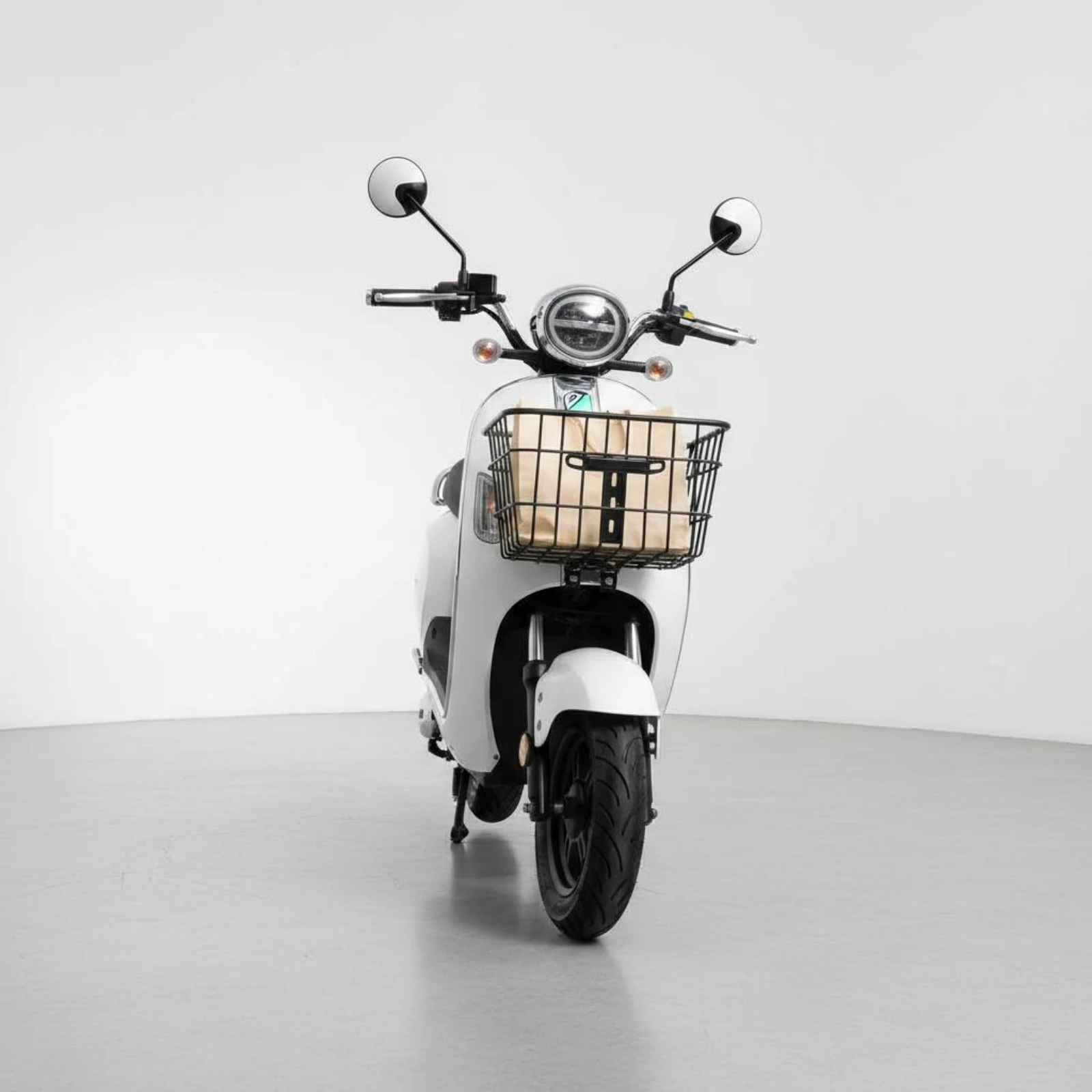 

Electric Scooter Front Basket Sturdy Front Handlebar Basket Vehicle Accessory Rust-Resistant Lightweight for Travel