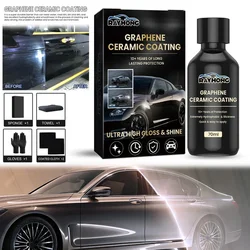 Revestimento Do Carro Líquido De Polimento, Cristal Hidrofóbico Banhado A Vidro, Revestimento Cerâmico De Grafeno, Cuidados De Pintura Dureza, Acessório Do Carro, 70ml