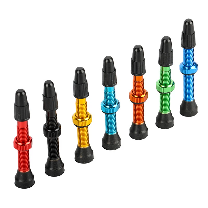 2pcs/bag Bicycle Bike Tubeless Presta Valves Stems Aluminium Alloy 40mm 44mm 48mm 60mm 80mm with Valve Core Removal Tool, image 6
