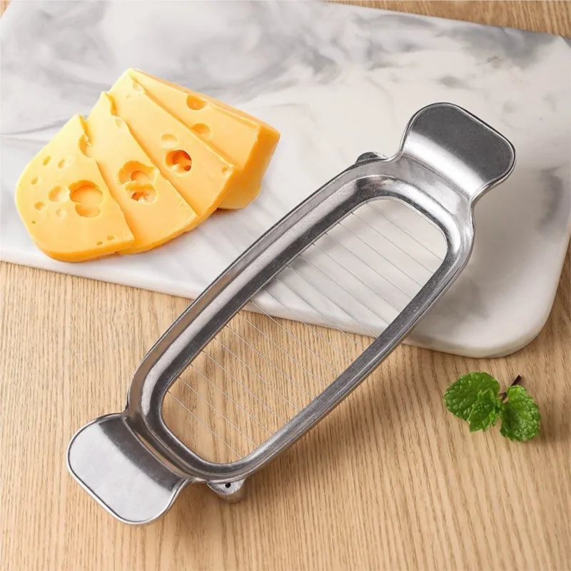 New Anti Rust Stainless Steel Sharp Butter Cheese Slicer Creative Kitchen Tool Cross-border Foie Cheese Small Exquisite Cutter