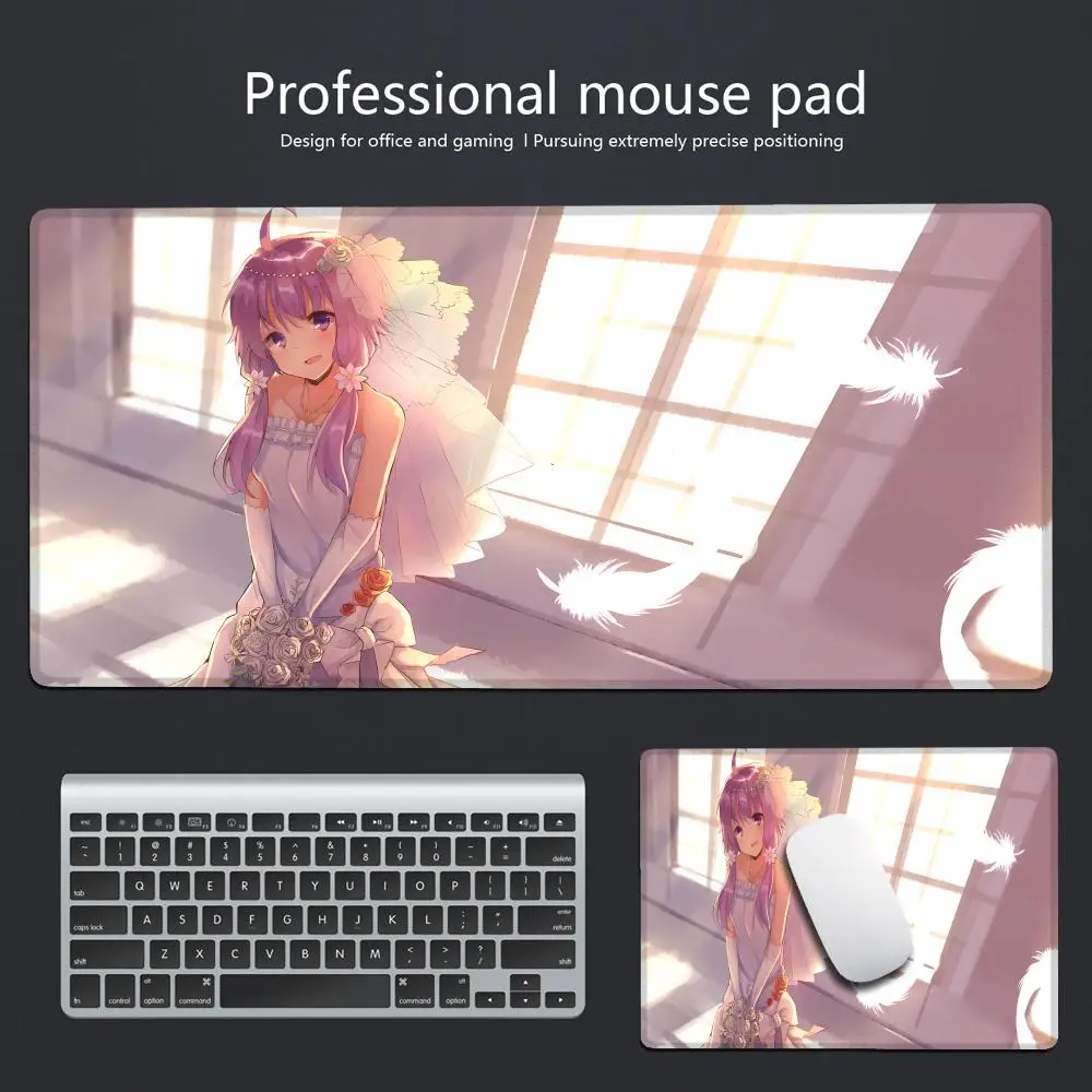 

Anime Flower Bride Animation Beautiful patternsOffice Computer Desk Mat Table Keyboard Big Mouse Pad Laptop Cushion NonslipDecor