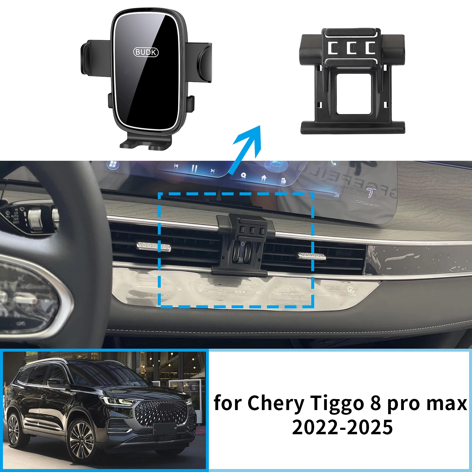 

Car Mobile Phone Holder Accessories for Chery Tiggo 8 pro max 2022 2023 2024 2025 GPS Bracket Navigation Stand Auto