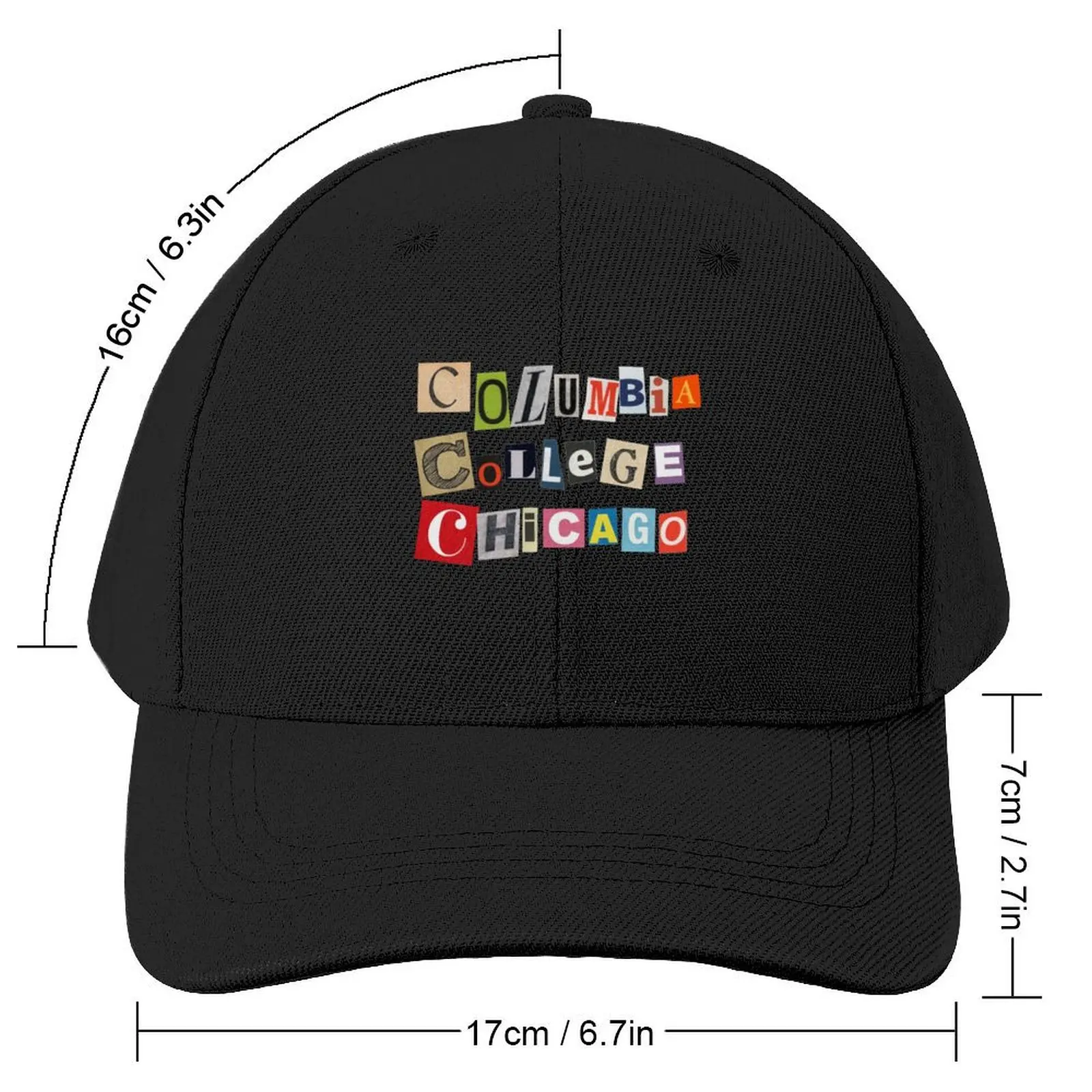 Columbia College Chicago magazine cut Baseball Cap tea Hat New Hat Sunscreen Beach Bag Women Hats Men's