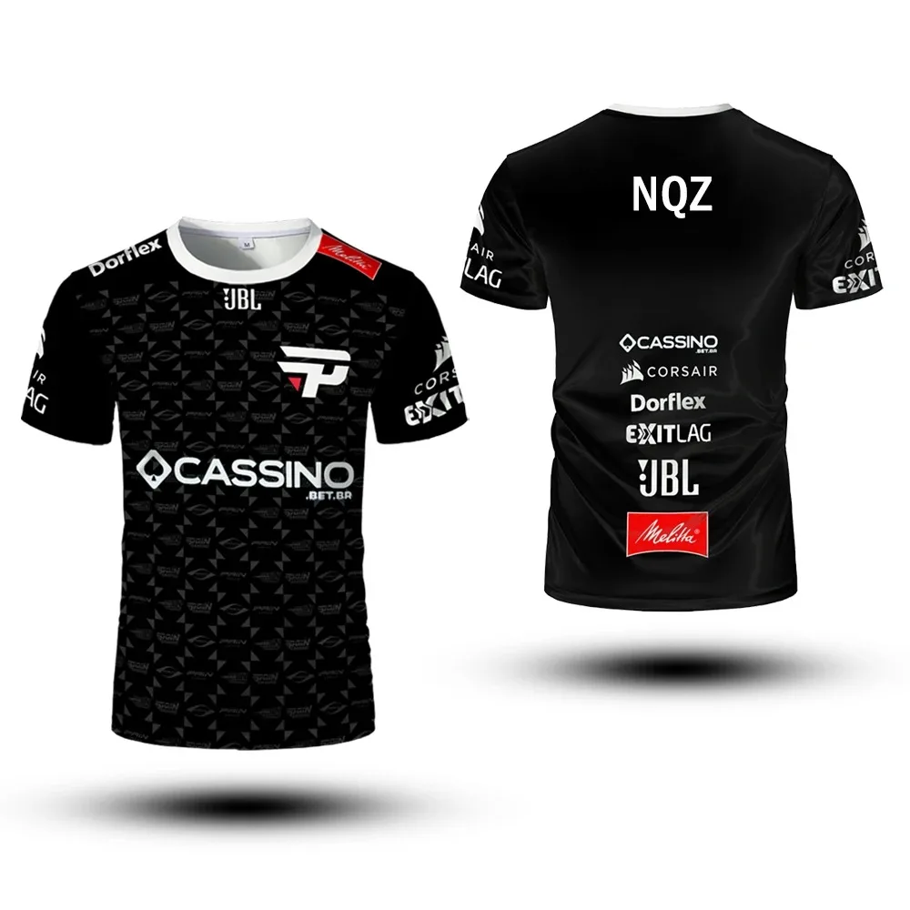 PaiN Gaming Club Uniforms Esports Jerseys CSGO Player Custom Tops Men's And Women's Breathable Sports T-shirts Boys' Tees