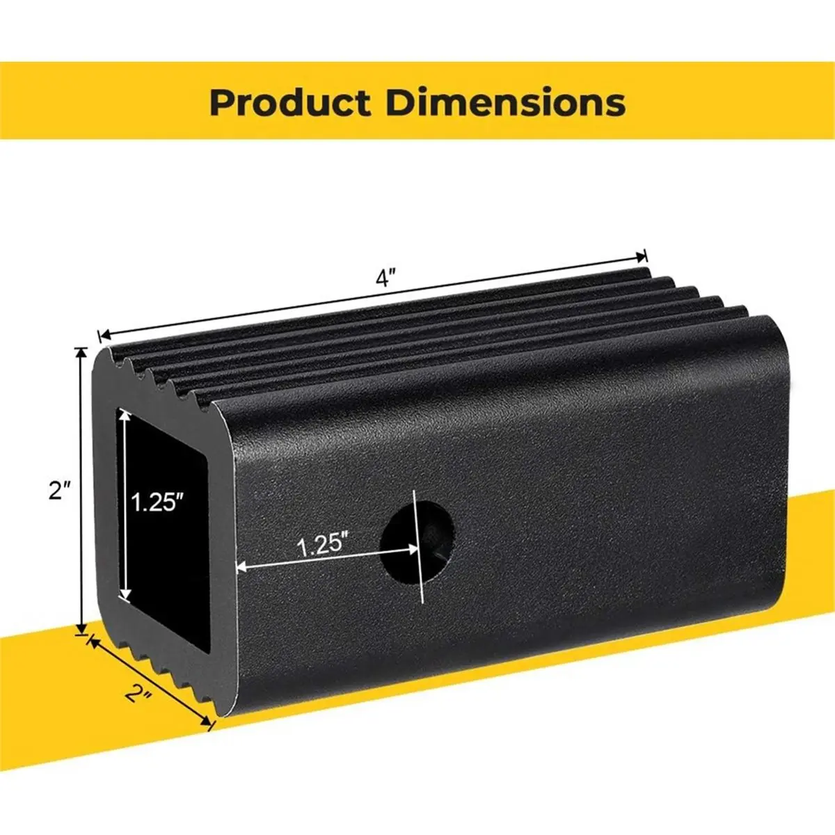 

(AD10) Переходник для фаркопа с 2 дюймов на 1-1/4 дюйма, адаптер для крепления велосипедных креплений и грузовых багажников