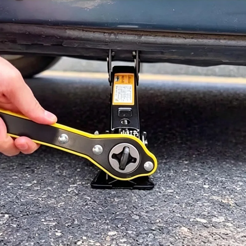 Auto Labor Saving Jack Ratchet Wrench Rocker Arm Car Repair Accessories Labor-saving Wrench Tool for Travel/Truck/SUV/Vans