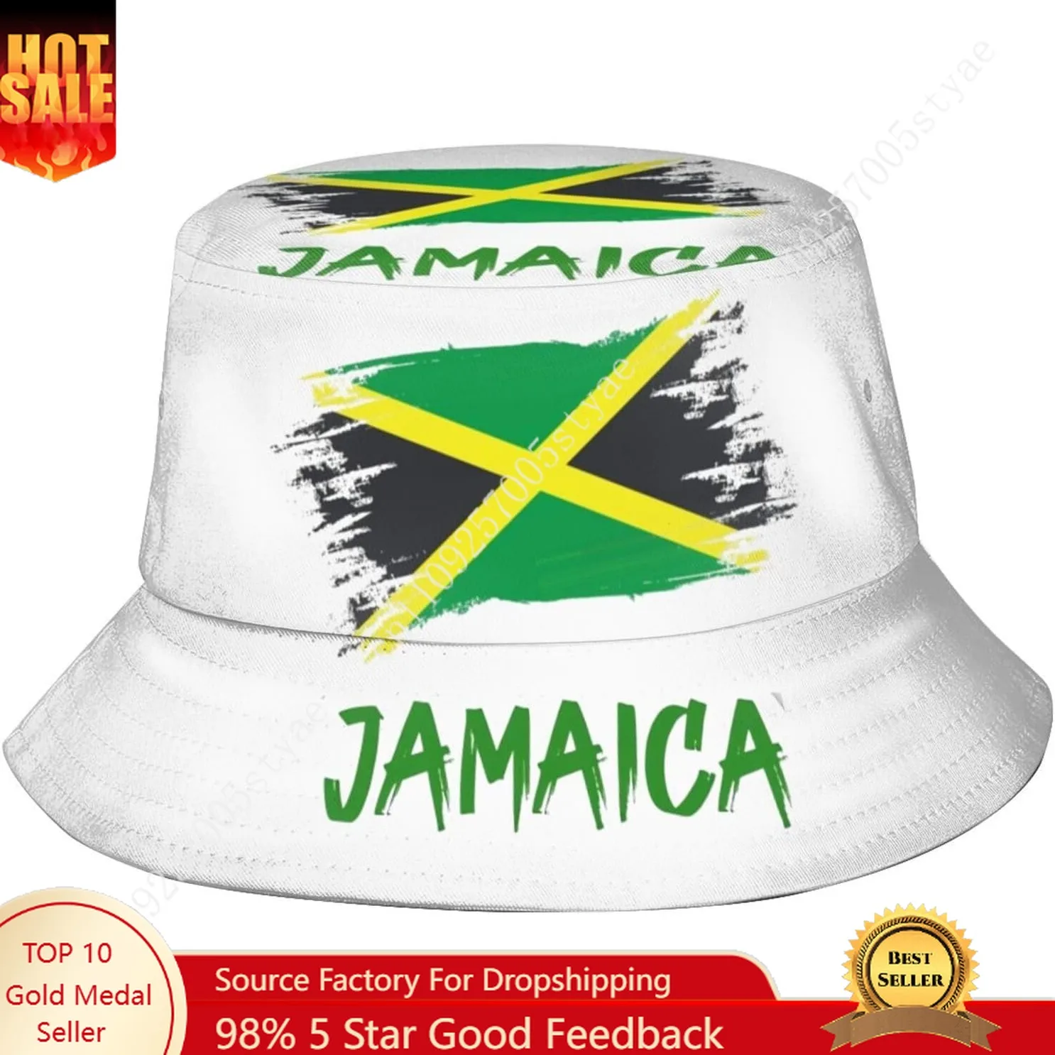 Jamaica Flag Bucket Hat Men Women High Quality Outdoor Cap Fashion Fisherman Caps Cool Fishing Hats Summer Beach Sun Hats